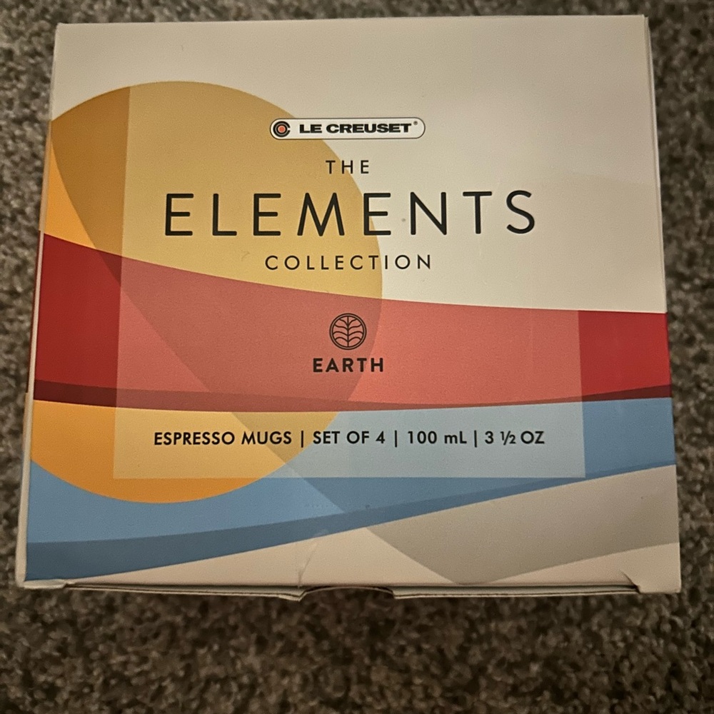 Le Creuset Elements Earth Espresso Mugs - Set of 4